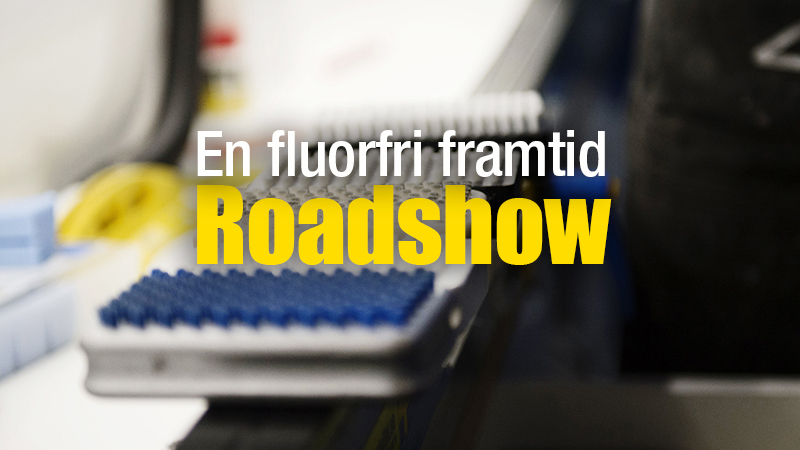 Bild med text En fluorfri framtid - roadshow