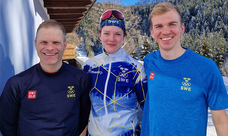 Fredrik Sätter, Mathilda Melander och Alexander Engman. Vallare EYOS23