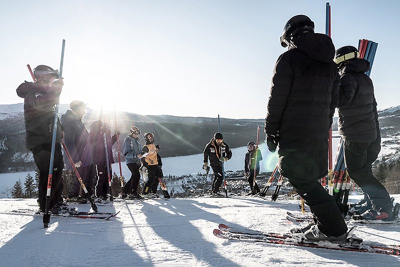Utbildning i bansättning i Åre 2024.