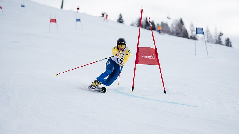 Karin Abrahamsson under världscupen i Carezza (ITA) tidigare under säsongen. Foto: ©josefobexer.